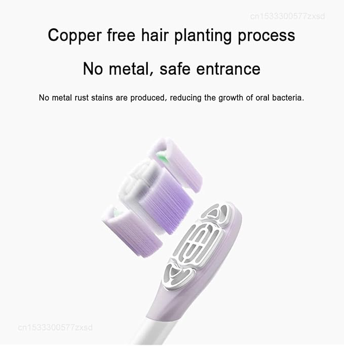 Electric Toothbrush Brush Head Compatible for Mijia Sonic Vibration Pro 4 Brushing Modes IPX8 Waterproof(Clean Version)