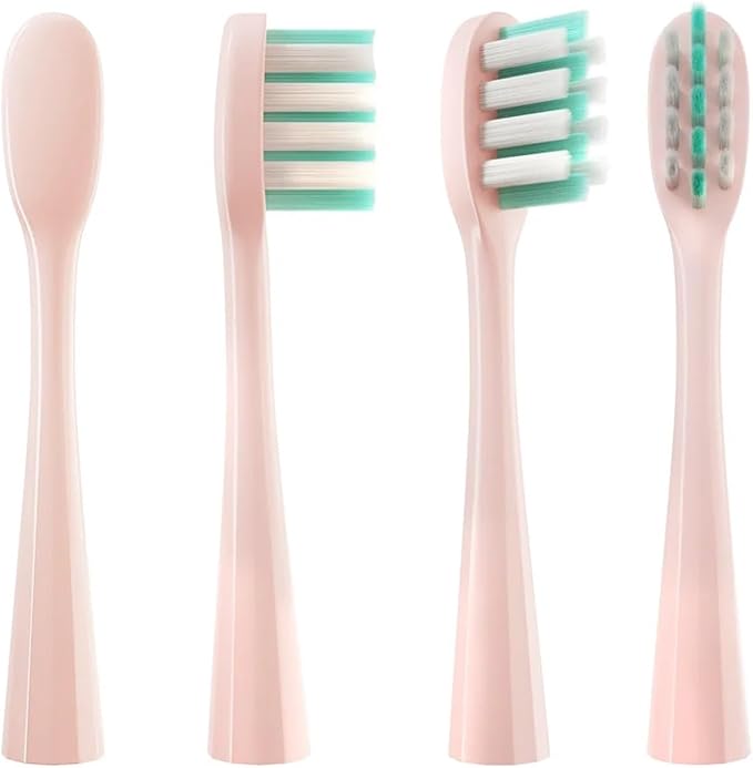 8Pcs/Pack Replacement Brush HeadsCompatible for usmile Toothbrush Head Deep Clean Type(Soft Bristle Pink)