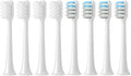 4/8Pcs Compatible for Xiaomi Electric Toothbrush HeadCompatible for Mijia Sonic T200/200C Replacement Brush Head MES606 Soft Bristle(White4Pcs green4Pcs)