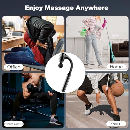 Massage Gun Deep Tissue with Extended Handle Revolutionary U-Shaped Back Massager Body Massager for NeckShoulderLeg