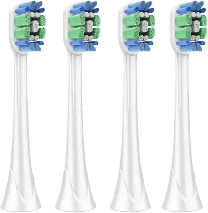 4 PCS Toothbrush Replacement Head for HX3/6/9 Series Soft Bristles Nozzles Tooth Brush Heads(BL551-X)