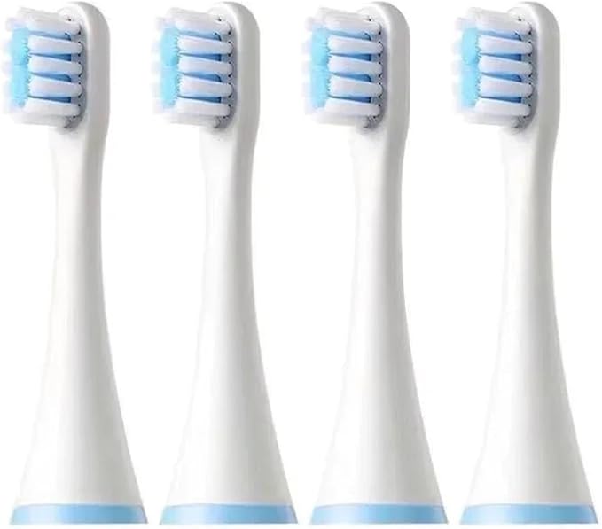 Replacement Toothbrush Heads ForCompatible for SOOCAS C1/MITU MES801/KAISHU/DR.BEI A7 Kids Electric Children Soft Nozzle(4PCS)