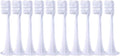 Brush HeadsCompatible for T300/T500 10Pcs Replacement Toothbrush Nozzles Soft(10pcsWhite)