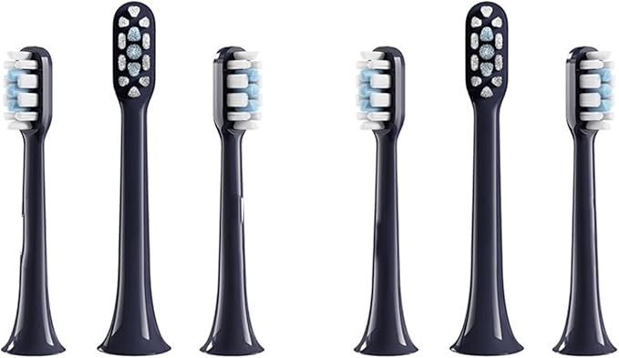 3pcs/6pcs T302 Toothbrush Heads Teethbrush Replacement(6pcs Black)