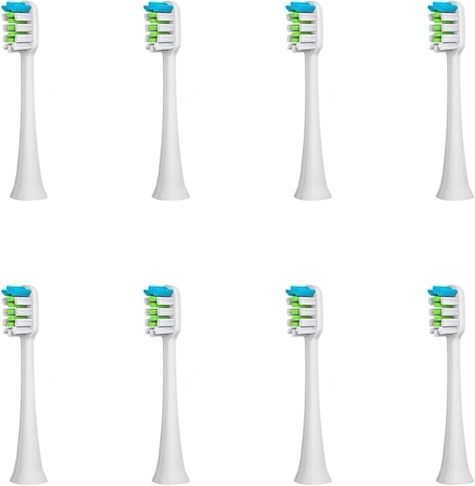 Replacement Toothbrush Heads Compatible for SOUNESS SN903/SN901/SN801 Electric Nozzle8-16(8white Whitening)