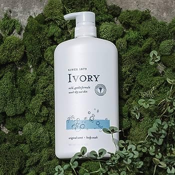 Ivory Body Wash - Ivory Clean Body Wash Pump Original with body pump. Ivory soap pamper yourself with this moisturizing body wash pump with 35 Fl. Oz. each with shower loofah 2Pack (Sensitive Skin)