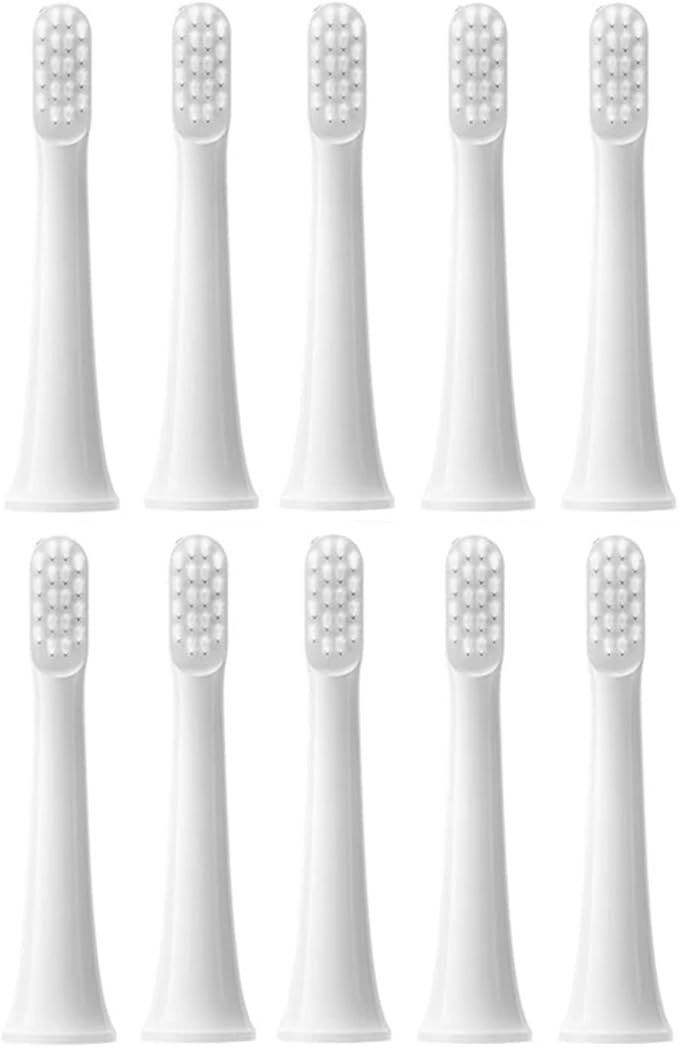 Toothbrush Replacement Heads Compatible for Xiaomi Mijia T100 Mi Smart Electric 2 Color(White 10pcs)