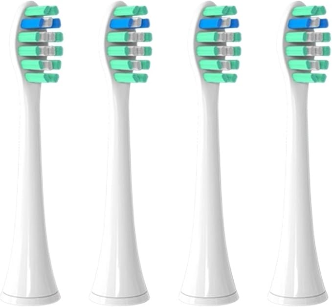 Toothbrush Head AdaptedCompatible for Philips Hx3/6/8/9 Series Brush Heads Soft Nozzles(4pcs Green)