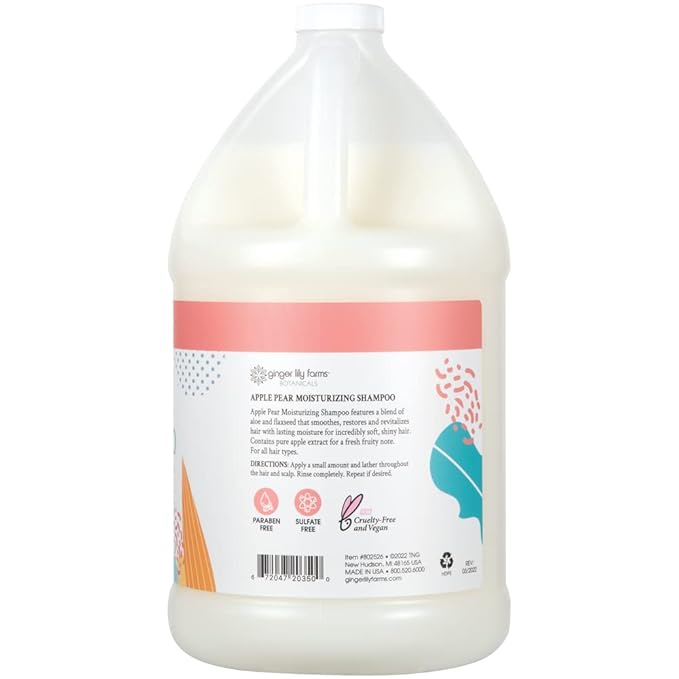 Ginger Lily Farms Botanicals Body Wash + Shampoo + Conditioner Bundle Apple Pear