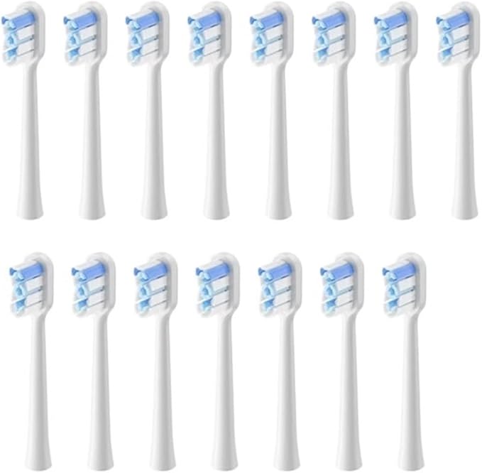 15pcs Brush Head Compatible for LaiFen LFTB01-P-A-S Sonic Electric Toothbrush(Regular-Blue)