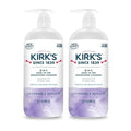 Kirk's 3-in-1 Head to Toe Nourishing Liquid Cleanser- for Men Women &amp Children - Premium Coconut Oil &amp Aloe Vera- Non GMO &amp Vegan - Lavender and Vanilla - 32 Fl Oz. - 2 Pack