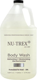 NU-TREX Hotel SPA Fitness Vacation Rental Body Wash (Coconut) Dye Free. 1 Gallon sealed Protection Refill size.