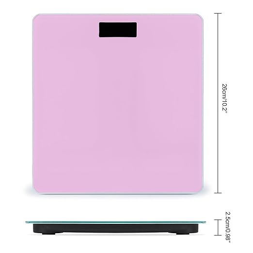 Automatic Switch Digital Bathroom Weighing Scale Smart Scale for Body Weight Pink