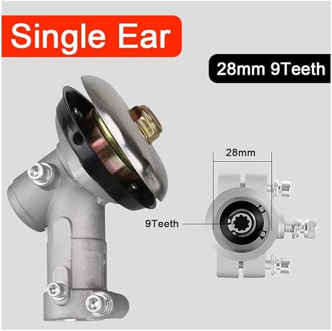 Fit for 7/9 Teeth Head 26/28mm Brush Cutter Accessory Brush Cutter Gearhead(28mm 9T)