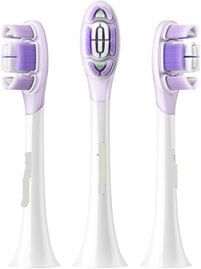 Original Replacement Brush Heads Compatible for XIAOMI Mijia Electric Toothbrush MES609/MES610 Pro Sonic Sweep Vibration Head(Sensitive 3 pcs)