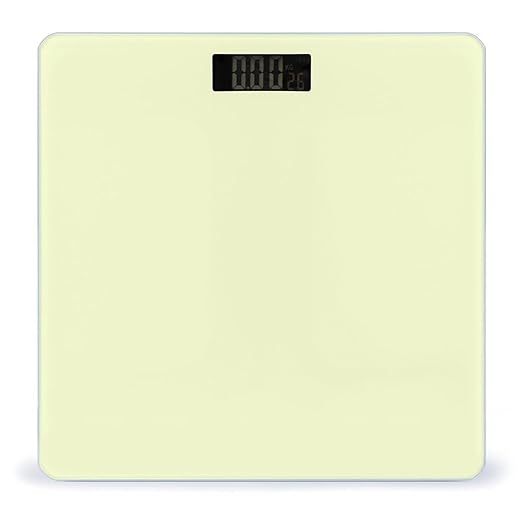 Men's Smart Scale for Body Weight Digital Bathroom Weighing Scale Automatic Switch Energy Saving Scale Light Yellow