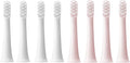 8PCS Compatibility for XIAOMI MIJIA T100 Replacement Brush Heads Sonic Electric Toothbrush Vacuum(4White4Pink)