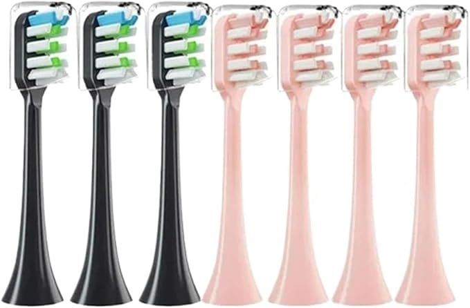 Toothbrush Heads Compatible for X3 X5 X3U X1 V1 V2 Head Bristle Replacement Nozzles with Anti-dust Cap(L)