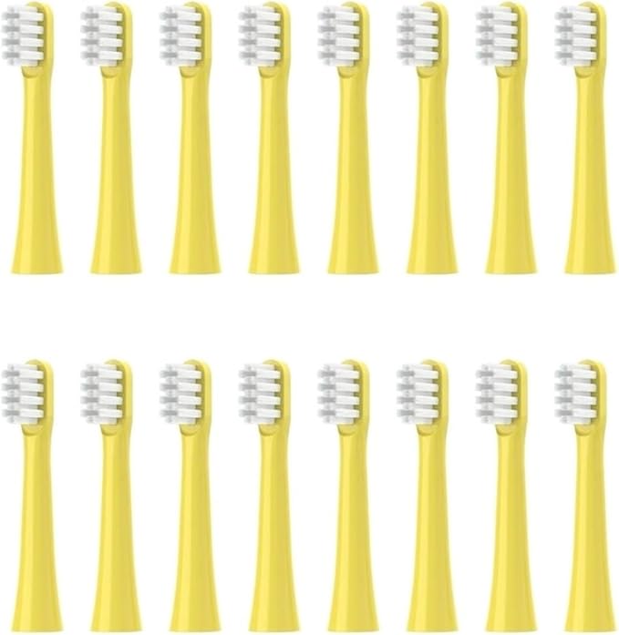 Replacement Toothbrush Heads Compatible for 360/B150/250R/E2/3504PCS/16PCS(Yellow 16PCS)