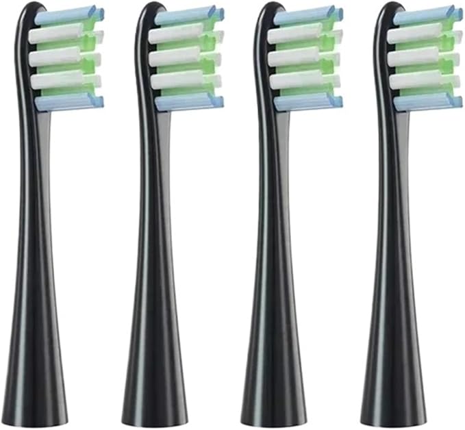 ReplacementCompatible for X/X PRO/ Z1/ F1 Brush Heads Toothbrush Soft Bristle Vacuum Head Nozzles(4Black)