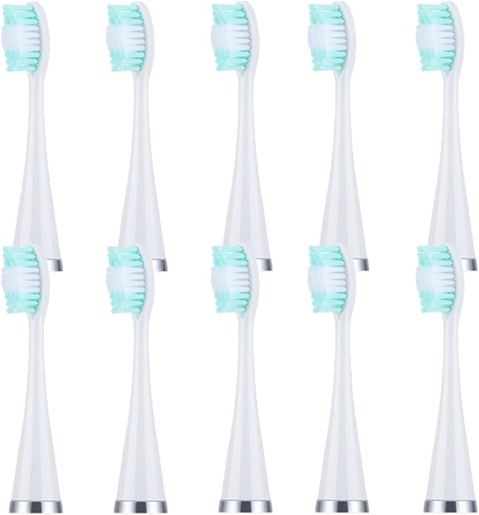 10pcs Replacement Brush Heads(White)