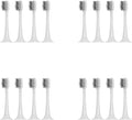 16PCS Compatible for A1 pro Electric Toothbrush Replacement Head(16WHITE)