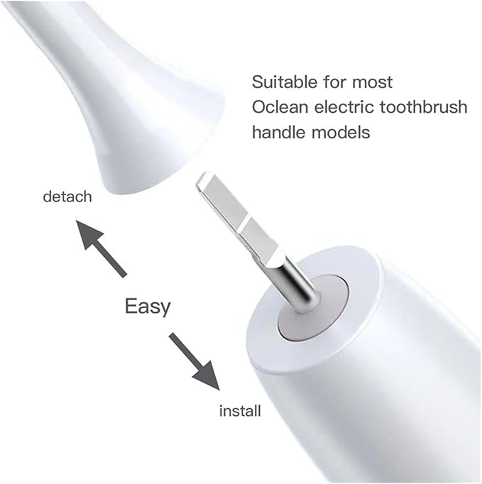 4/12PCSCompatible for Toothbrush Head for X/X Pro/Z1/F1/One/Air 2/SE Electric Sonic(12PCS-Pink-Gray)