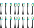 Compatible for Oclean X/X PRO/ Z1/ F1/ One/Air 2 /SE Sonic Electric Toothbrush Replacement Brush Heads Soft Bristle Nozzles Head(16 Black)