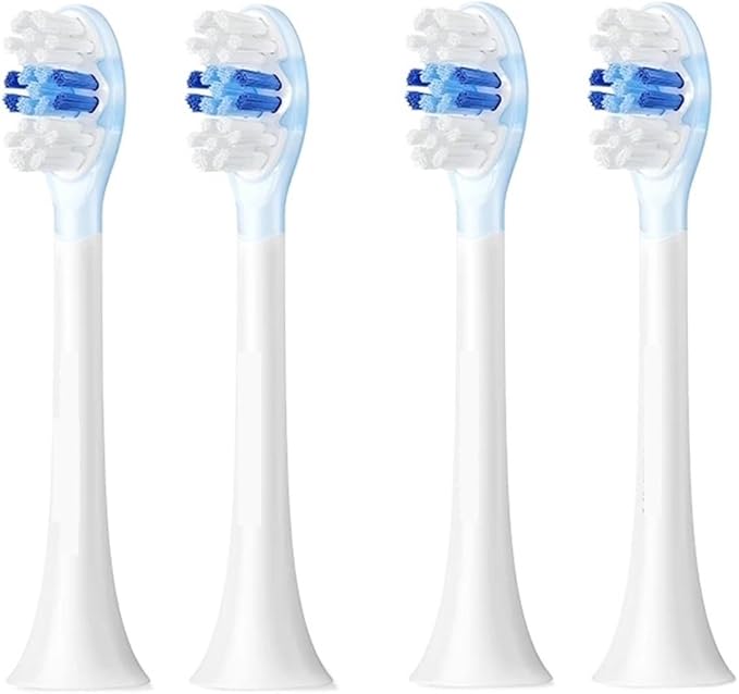 Replacement Toothbrush Heads Compatible for X3U/X3pro/D2/D3S/D5 Sonic Electric Tooth(4 Clean White)