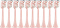 10pcs Replacement Brush Heads Compatible for X3 X5 V1 X3U Soft Bristle Toothbrush(10pcs Pink)