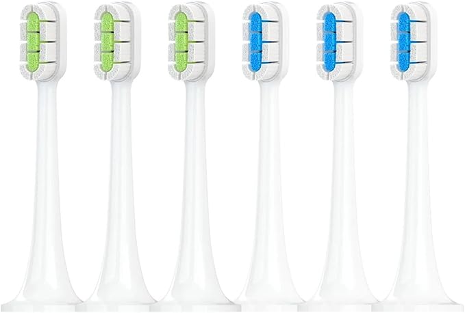 Compatible for with Electric Toothbrush Head T300/T500 DDYS01SKS/MES601/T700 Replacement MES602/604(Clean GN3 BU3)