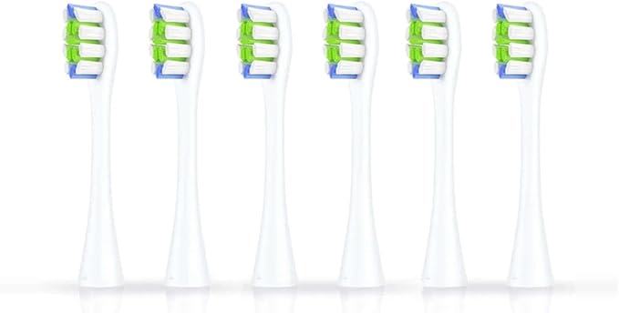 6 Pcs Replacement Brush Heads Compatible for Oclean Flow/X PRO Elite/X /F1/Z1/One/ Air2 Sonic Electric Toothbrush Nozzles