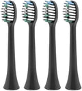 4pc Electric Tooth Brush Head Replacement Compatible for Sarmocare S100 Ultrasonic Sonic Electric Toothbrush Toothbrush Head(Black-4)