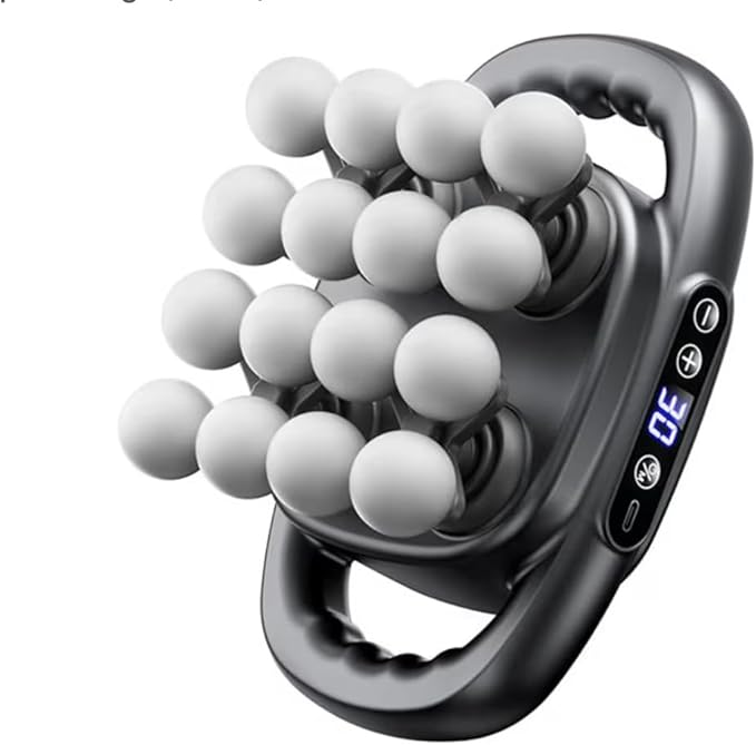 Msg - 16 Heads Deep Tissue Percussion Massager Anti Fatigue Device Red Light Quiet Therapy - Muscle Massage Gun for Back Shoulders Legs and Body Muscle Pain Relief
