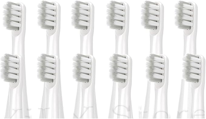 Replacement Toothbrush Heads Compatible for EX3 Electric Soft Bristles Replace Brush Head Nozzles(12PCS Brush Head)