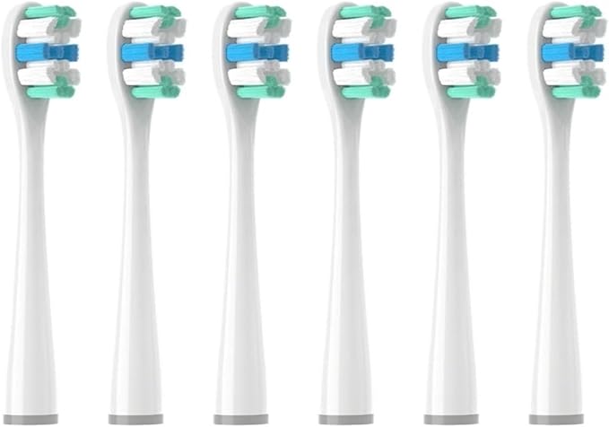 12pcs Toothbrushes HeadCompatible for Usmile Y1S/Y4/U1/U2/U3/P1/P4 Soft Dupont Sonic Electric Toothbrush Clean(6CircylarWhite)