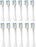 12PCS Replacement Brush Heads Compatible for V1/X1/X3/X5/X3U/X3PRO/v1/v2 Sonic Electric Toothbrush Soft(White B)
