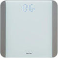 Taylor Glass Digital Bathroom Scale for Body Weight with Motion and Light Sensors Bright LED Display 440 lbs White