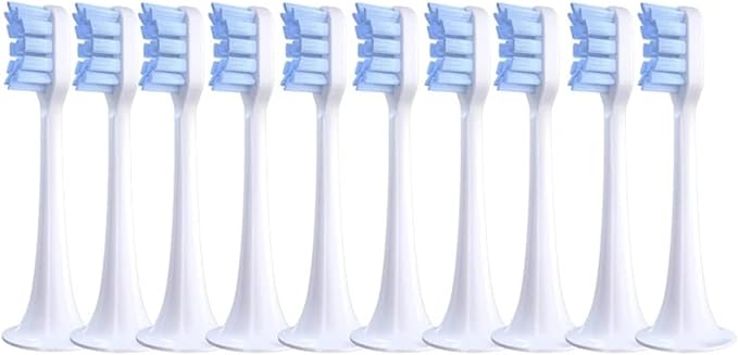 Brush HeadsCompatible for T300/T500 10Pcs Replacement Toothbrush(10pcsBlue-L)