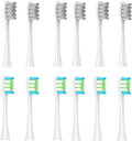 12PCS Replacement Tooth Brush HeadsCompatible for X PRO/ Z1/ F1/ One/Air 2 /SE Sonic Soft Electric(6 Grey 6 Green Blue)