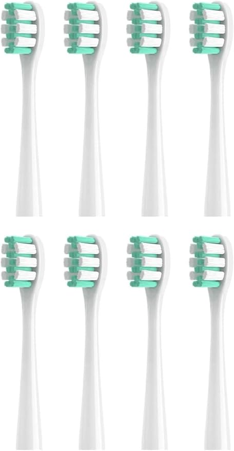 Toothbrush Replacement Heads Compatible for SOOCAS MT1 Spark Electric Soft Dupont Bristles Nozzles4/8/16pcs(8pcs White)