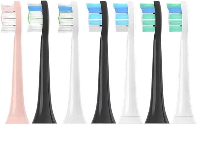 4Pcs 10Pcs Replacement Brush HeadsCompatible for Philips HX6064 HX6930 HX6730 Sonic Electric Toothbrush Vacuum(4PCS-C2-Pink)