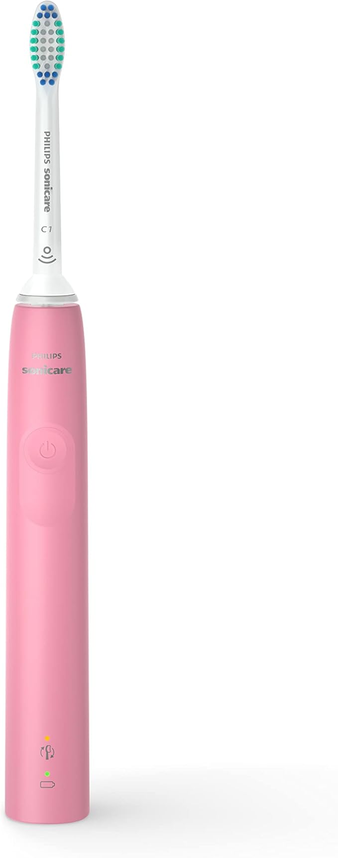 Philips Sonicare 3100 Power Toothbrush Rechargeable Electric Toothbrush with Pressure Sensor Deep Pink HX3681/06