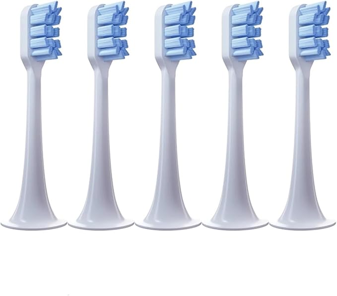 5 PCS Replacement Toothbrush Heads ForCompatible for Xiaomi T300 T500 Sonic Electric Teeth Brush Soft Teethbrush Nozzles(5 Blue)