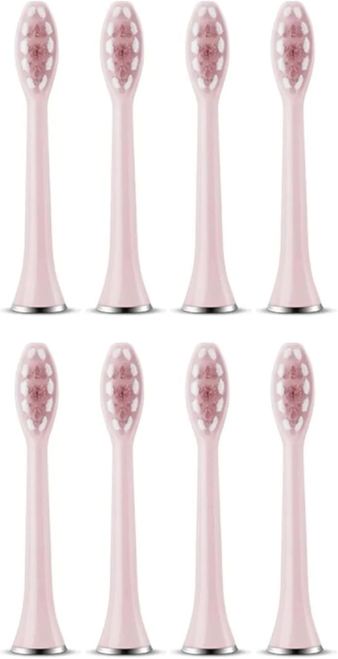 Replacement Toothbrush HeadsCompatible for Revyline RL010 Electric Accessories Nozzles Bristles(8PCS Pink)