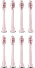 Replacement Toothbrush HeadsCompatible for Revyline RL010 Electric Accessories Nozzles Bristles(8PCS Pink)