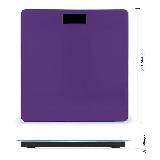 Digital Bathroom Weighing Scale Energy Saving Scale Smart Scale for Body Weight Purple