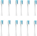 Compatible for X/X PRO/ Z1/ F1/ One/Air 2 /SE Toothbrush Replacement Brush Heads Soft Bristle Clean Nozzles(12White Blue)