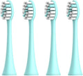 Compatible for Seago 4pcs Brush Head Nozzles Replacements for Electric Toothbrush SG986/SG987/S2/SX/S5(Blue for S2 S5)