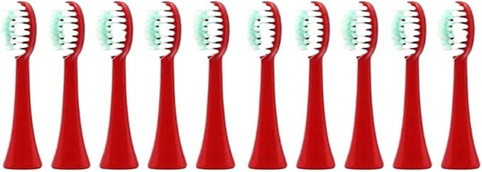 20pcs Replacement Brush Heads Compatible for Toothbrush Soft Head Accessories(Red)